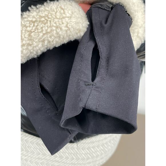 SAM. Ellie Down Jacket Caviar Black Puffer Bomber Shearling Outdoors Coat XS - Picture 7 of 16